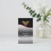 Monogram, Phoenix Personal Stylist, rode soep Visitekaartje (Staand voorkant)