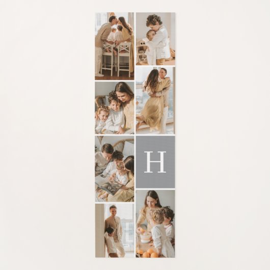 Monogram Photo Collage Exercise Yogamat (Voorkant)