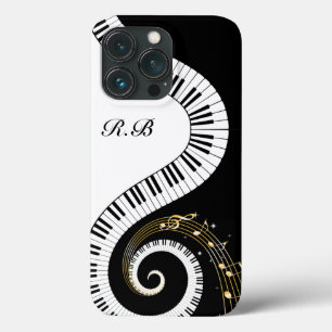 Monogram Piano Keys en Muzieknoten Case-Mate iPhone Case