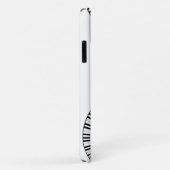 Monogram Piano Keys en Muzieknoten Case-Mate iPhone Case (Achterkant/rechts)