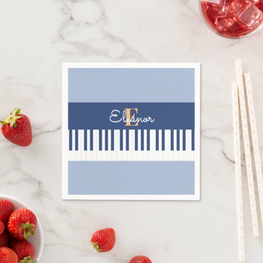 Monogram Piano Keys Muzikaal Toetsenbord Muziek Li Servet (Insitu)