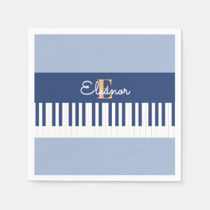 Monogram Pianotoetsen Muzikaal Toetsenbord Muziek  Servet