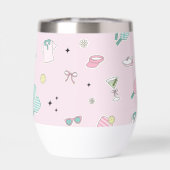 Monogram Pickleball Beker Cadeau voor Haar (Achterkant)