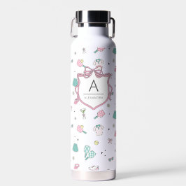Monogram Pickleball Cadeau voor Haar Waterfles