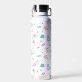 Monogram Pickleball Cadeau voor Haar Waterfles (Achterkant)
