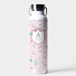 Monogram Pickleball Cadeau voor Haar Waterfles
