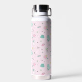 Monogram Pickleball Cadeau voor Haar Waterfles (Achterkant)
