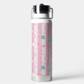 Monogram Pickleball Cadeau voor Haar Waterfles (Achterkant)