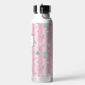Monogram Pickleball Cadeau voor Haar Waterfles (Links)