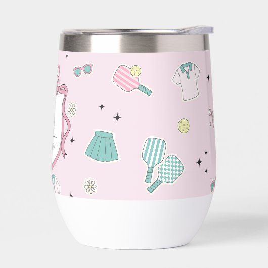 Monogram Pickleball Cup cadeau voor haar (Links)