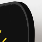 Monogram Pickleball Funny Typografie Paddle (Links Detail)