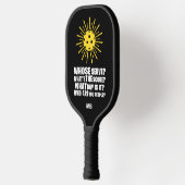 Monogram Pickleball Funny Typografie Pickleball Paddle (Links)