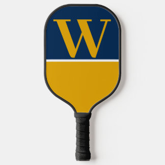 Monogram Pickleball Paddle Blue & Gold College