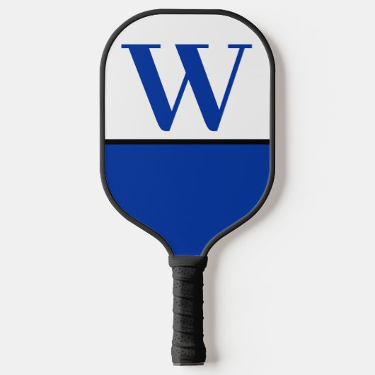 Monogram Pickleball Paddle Blue & White College (Voorkant)