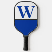 Monogram Pickleball Paddle Blue & White College (Achterkant)