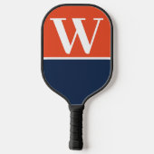 Monogram Pickleball Paddle Oranje & Blue College (Achterkant)