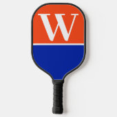 Monogram Pickleball Paddle Oranje & Blue College (Achterkant)