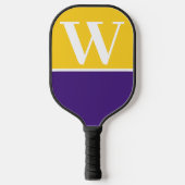 Monogram Pickleball Paddle Paars & Gold College (Voorkant)