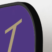 Monogram Pickleball Paddle Paars & Gold College (Links Detail)