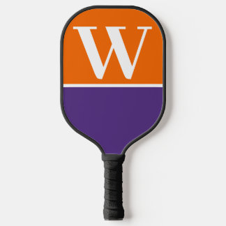 Monogram Pickleball Paddle van het Oranje en Paars