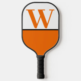 Monogram Pickleball Paddle van het Oranje & White 