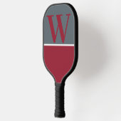 Monogram Pickleball Paddle van Red and Gray Colleg (Links)