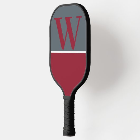 Monogram Pickleball Paddle van Red and Gray Colleg (Links)