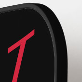 Monogram Pickleball Paddle van Red & Black College (Links Detail)