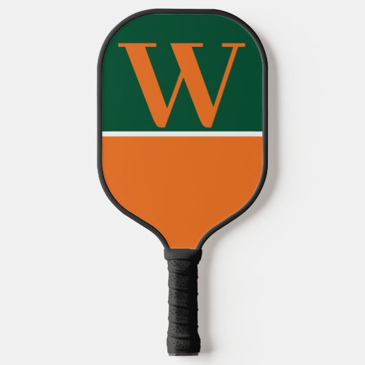 Monogram Pickleball Paddle voor het Oranje en Groe (Voorkant)