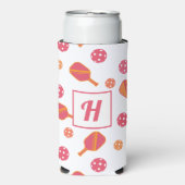 Monogram Pickleball Paddles en Ballen Seltzer Blikjeskoeler (Seltzer Voorkant)