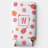 Monogram Pickleball Paddles en Ballen Seltzer Blikjeskoeler (Achterkant)