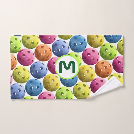 Monogram Pickleball Sweat Towel Handdoek (Handdoek)