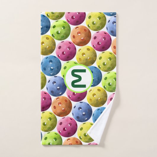 Monogram Pickleball Sweat Towel Handdoek (Handdoek)