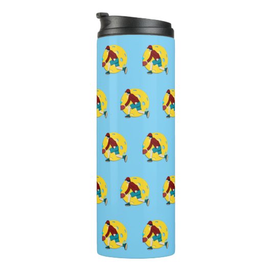 Monogram Pickleball Thermosbeker (Geroteerd rechts)