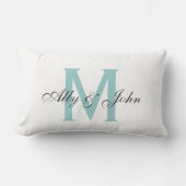Monogram Pillow met namen Kussen (Voorkant)