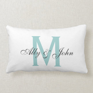 Monogram Pillow met namen Kussen