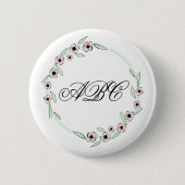 Monogram Pin Ronde Button 5,7 Cm (Voorkant)