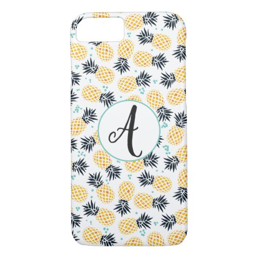 Monogram Pineapple Patroondraagtas Case-Mate iPhone Case (Achterkant)