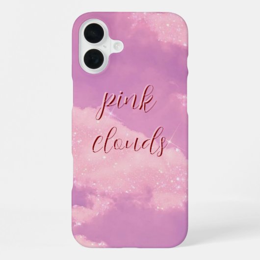 Monogram Pink Clouds Case- Mate iPhone Hoesje (Achterkant)