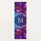 Monogram | PINK  | Floral Bouquet Yogamat (Voorkant)