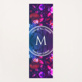 Monogram | PINK  | Floral Bouquet Yogamat
