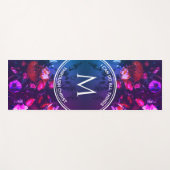 Monogram | PINK  | Floral Bouquet Yogamat (Voorkant (horizontaal))