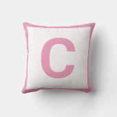 MONOGRAM PINK PINK DOUBLESIED Cushion Pillow Kussen (Achterkant)