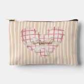 Monogram pinky retro hart Schattigee waterverf str Etui (Voorkant)