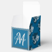 Monogram Pirate Ship & Anchor Cube Favor Box 6 Bedankdoosjes (Geopend)
