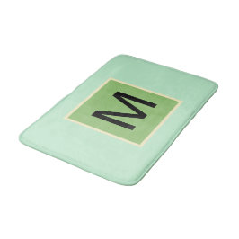Monogram Pistache Groen Ijs Kleuren Badmat