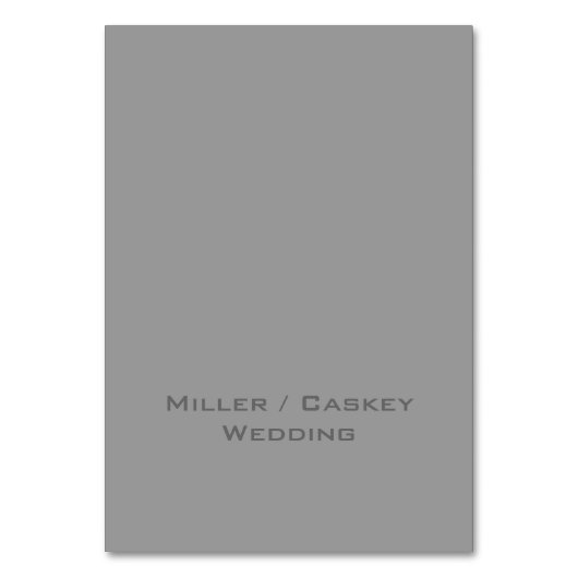 Monogram plaatsen kaart (Achterkant)