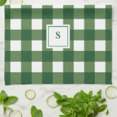 Monogram Plaid Gingham Theedoek (Gevouwen)