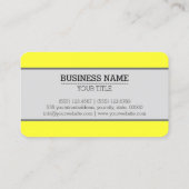 Monogram Plain Dark Daffodil Achtergrond Visitekaartje (Achterkant)