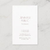 Monogram Plain Elegant Modern Design Luxury Trendy Visitekaartje (Achterkant)